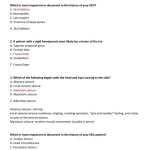 ABRET EEG EXAM TEST BANK WITH 400 REAL EXAM QUESTIONS AND CORRECT ANSWERS ALREADY GRADED A+/ ABRET EEG EXAM PREP LATEST 2025/2026 (QUESTIONS AND 100% CORRECT ANSWERS)