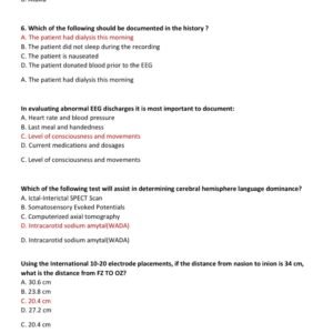 ABRET EEG EXAM TEST BANK WITH 400 REAL EXAM QUESTIONS AND CORRECT ANSWERS ALREADY GRADED A+/ ABRET EEG EXAM PREP LATEST 2025/2026 (QUESTIONS AND 100% CORRECT ANSWERS) - Image 4