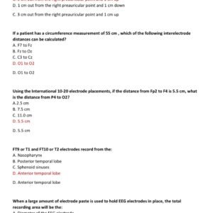 ABRET EEG EXAM TEST BANK WITH 400 REAL EXAM QUESTIONS AND CORRECT ANSWERS ALREADY GRADED A+/ ABRET EEG EXAM PREP LATEST 2025/2026 (QUESTIONS AND 100% CORRECT ANSWERS) - Image 3