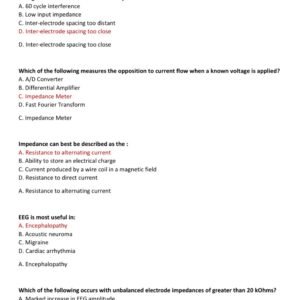ABRET EEG EXAM TEST BANK WITH 400 REAL EXAM QUESTIONS AND CORRECT ANSWERS ALREADY GRADED A+/ ABRET EEG EXAM PREP LATEST 2025/2026 (QUESTIONS AND 100% CORRECT ANSWERS) - Image 2