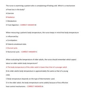 NU 518 EXAM WITH 400 QUESTIONS AND CORRECT ANSWERS/ NEW NU 528 EXAM 1 PRACTICE TEST QUESTIONS AND ANSWERS (NEW!) - Image 2