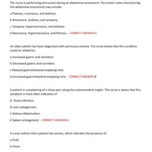 NU 518 EXAM WITH OVER 400 QUESTIONS AND CORRECT ANSWERS/ NEW NU 528 EXAM 2 PRACTICE TEST QUESTIONS AND ANSWERS (NEW!)