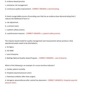 NUR 4590 FINAL EXAM RASMUSSEN PROFESSIONAL IDENTITY OF THE NURSE LEADER WITH 100 REAL EXAM QUESTIONS AND CORRECT ANSWERS / RASMUSSEN NUR 4590 FINAL EXAM LEADERSHIP - Image 4