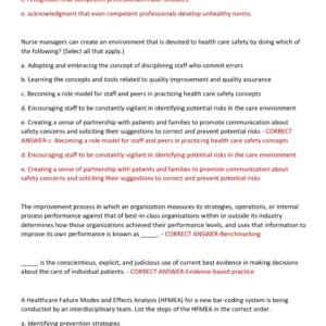 NUR 4590 FINAL EXAM RASMUSSEN PROFESSIONAL IDENTITY OF THE NURSE LEADER WITH 100 REAL EXAM QUESTIONS AND CORRECT ANSWERS / RASMUSSEN NUR 4590 FINAL EXAM LEADERSHIP - Image 3