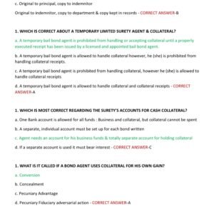 FLORIDA BAIL BONDS STATE EXAM 2025-2026 ACTUAL EXAM TEST BANK WITH 300 REAL EXAM QUESTIONS AND 100% CORRECT VERIFIED ANSWERS (GUARANTEED PASS!!) - Image 4