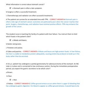 Gastrointestinal {GI} NECLEX-STYLE ACTUAL EXAM 70 QUESTIONS AND CORECT ANSWERS WITH DETAILED ANSWERS 2025-2026 LATEST ALREADY GRADED A+ - Image 2