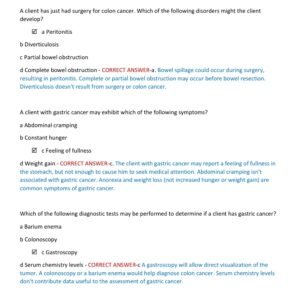 Gastrointestinal {GI} NECLEX-STYLE ACTUAL EXAM 70 QUESTIONS AND CORECT ANSWERS WITH DETAILED ANSWERS 2025-2026 LATEST ALREADY GRADED A+ - Image 4