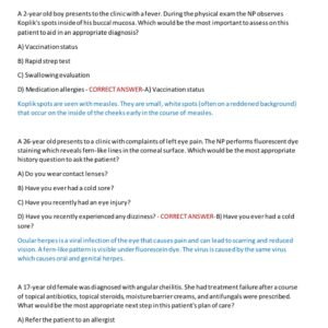 D115 OA / WGU D115 OA PREP TEST BANK 2025/2026 WITH 450 REAL EXAM QUESTIONS AND CORRECT ANSWERS WITH RATIONALES/ WGU D115 ADVANCED PATHOPHYSIOLOGY OA PREP(NEW!) - Image 4