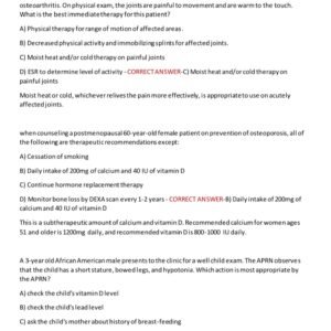 D115 OA / WGU D115 OA PREP TEST BANK 2025/2026 WITH 450 REAL EXAM QUESTIONS AND CORRECT ANSWERS WITH RATIONALES/ WGU D115 ADVANCED PATHOPHYSIOLOGY OA PREP(NEW!) - Image 3