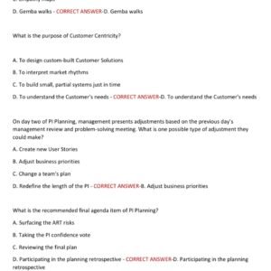 AGILE SAFe 6.0 CERTIFICATION ACTUAL EXAM WITH 200 EXAM QUESTIONS AND ANSWERS (100% CORRECT VERIFIED ANSWERS) GUARANTEED PASS. 2025-2026 - Image 4