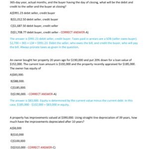 National PSI Broker Exam ACTUAL EXAM WITH 100 REAL EXAM QUESTIONS AND 100% CORRECT ANSWERS WITH RATIONALES(GUARANTEED PASS) National PSI Broker ACTUAL EXAM QUESTIONS WITH CORRECT ANSWERS (BRAND NEW!!) - Image 4
