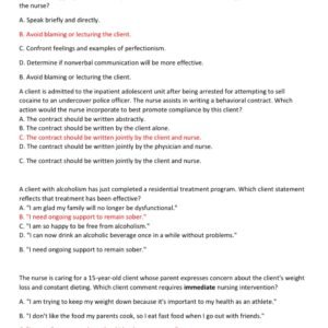 NUR 104 MIDTERM AND FINAL EXAM EXCELSIOR COLLEGE 2025/2026 WITH ALL 300 QUESTIONS AND CORRECT ANSWERS GRADED A/ NURSING NUR 104 EXAM LATEST VERSION 1 ANSWERS (BRAND NEW!!) - Image 3
