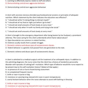 NUR 104 MIDTERM AND FINAL EXAM EXCELSIOR COLLEGE 2025/2026 WITH ALL 300 QUESTIONS AND CORRECT ANSWERS GRADED A/ NURSING NUR 104 EXAM LATEST VERSION 1 ANSWERS (BRAND NEW!!) - Image 4