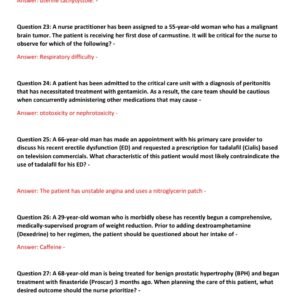 NURS 6521 FINAL EXAM 2025 v3 WINTER QTR WALDEN UNIVERSITY/ NURS 6521 ADVANCED PHARMACOLOGY LATEST FINAL EXAM WITH ALL 100 QUESTIONS AND CORRECT ANSWERS GRADED A(BRAND NEW!!) - Image 4