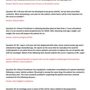 NURS 6521 FINAL EXAM 2025 v3 WINTER QTR WALDEN UNIVERSITY/ NURS 6521 ADVANCED PHARMACOLOGY LATEST FINAL EXAM WITH ALL 100 QUESTIONS AND CORRECT ANSWERS GRADED A(BRAND NEW!!) - Image 2