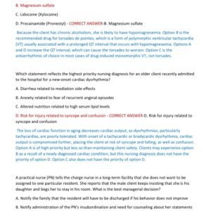 MED SURGE HESI REAL EXAM 1 & 2 (2 VERSIONS) WITH ALL 200 QUESTIONS AND CORRECT ANSWERS WITH RATIONALES/ MEDICAL SURGICAL HESI EXAM TEST BANK - Image 2