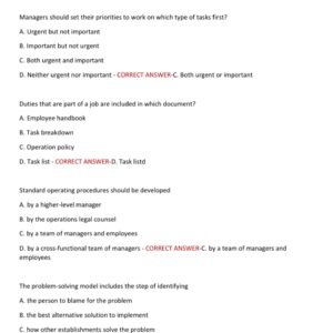 HSPM 101 NRA Exam COURSE TEST 2025 WITH 100 QUESTIONS AND CORRECT ANSWERS PRACTICE 2025-2026 QUESTIONS AND CORRECT ANSWERS - Image 3