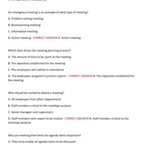 HSPM 101 NRA Exam COURSE TEST 2025 WITH 100 QUESTIONS AND CORRECT ANSWERS PRACTICE 2025-2026 QUESTIONS AND CORRECT ANSWERS - Image 4