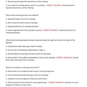 HSPM 101 NRA Exam COURSE TEST 2025 WITH 100 QUESTIONS AND CORRECT ANSWERS PRACTICE 2025-2026 QUESTIONS AND CORRECT ANSWERS - Image 5