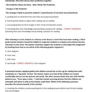 ILTS 206 EARLY CHILDHOOD EDUCATION ACTUAL EXAM WITH 80 QUESTIONS AND 100% CORRECT VERIFIED ANSWERS/ ILTS CONTENT 206 EXAM PREP LATEST 2025-2026 (BRAND NEW!!) - Image 4