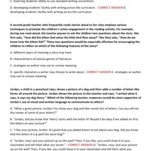 ILTS 206 EARLY CHILDHOOD EDUCATION ACTUAL EXAM WITH 80 QUESTIONS AND 100% CORRECT VERIFIED ANSWERS/ ILTS CONTENT 206 EXAM PREP LATEST 2025-2026 (BRAND NEW!!) - Image 3