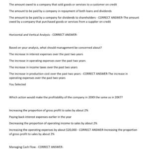 WGU D196 TEST BANK FOR OA AND PRE-ASSESSMENT REVIEW 2025/2026 WITH 250 ACTUAL EXAM QUESTIONS AND CORRECT ANSWERS (100% CORRECT ANSWERS) D196 PRACTICE EXAM 2026 (BRAND NEW!!) - Image 2
