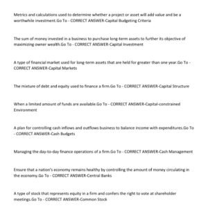 WGU D076 EXAM / WGU D076 FINANCIAL SKILLS FOR MANANGER LATEST EXAM 2025-2026 ACTUAL QUESTIONS AND WELL ELABORATED ANSWERS WITH RATIONALES (VERIFIED ANSWERS) LATEST UPDATED VERSION 2025|ALREADY GRADED A+ - Image 2