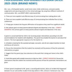 TEXES PPR EXAM 2025 EC-12 (160) REAL EXAM WITH 150+ QUESTIONS AND CORRECT ANSWERS GRADED A/ TEXAS PEDAGOGY AND PROFESSIONAL RESPONSIBILITIES EXAM LATEST 2025-2026 (BRAND NEW!!)