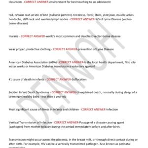 COMMUNITY HEALTH HESI 2025/2026 ACTUAL LATEST EXAM TESTBANK WITH 350 QUESTIONS & ANSWERS (100% CORRECT & VERIFIED ANSWERS GRADED A+) HESI COMMUNITY HEALTH REAL PROCTORED TESTBANK (BRAND NEW!!) - Image 2