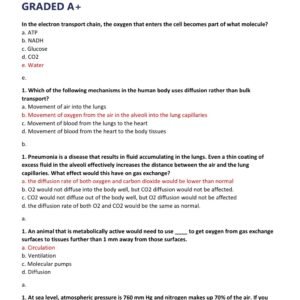 BIO 152 EXAM 3 PORTAGE LEARNING LATEST 2025/2026 ALL QUESTIONS WITH 100% CORRECT ANSWERS/ BIO 152 EXAM 3 PORTAGE LEARNING GRADED A+