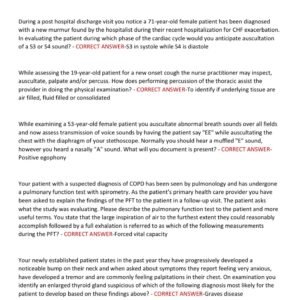 NR 667 CEA EXAM 2025 FINAL EXAM WITH 120 EXAM PREP QUESTIONS AND CORRECT ANSWERS/ / NR667 CEA FINAL EXAM 2025 / CEA FNP 2025 (100% CORRECT VERIFIED ANSWERS) - Image 2