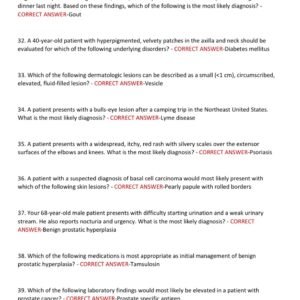NR 667 CEA EXAM 2025 FINAL EXAM WITH 120 EXAM PREP QUESTIONS AND CORRECT ANSWERS/ / NR667 CEA FINAL EXAM 2025 / CEA FNP 2025 (100% CORRECT VERIFIED ANSWERS) - Image 4