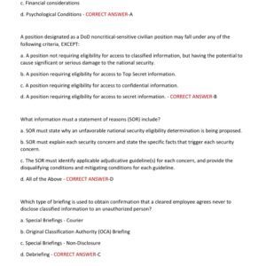 SFPC EXAM 2025-2026 WITH 200 ACTUAL EXAM QUESTIONS AND CORRECT ANSWERS (VERIFIED ANSWERS) SECURITY FUNDAMENTALS PROFESSIONAL CERTIFICATION (SFPC) REAL EXAM TEST BANK (BRAND NEW!!) - Image 3