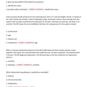 New 2025 NR 601 Final Exam Prep With 170 Real Exam Questions and Correct Answers (100% Correct Answers Graded A+ Chamberlain) NR601 FINAL Exam 2025/ Nr 601 Final Exam 2025 - Image 4