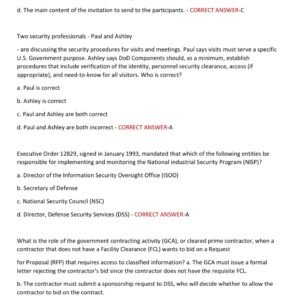 SFPC EXAM 2025 WITH 150 ACTUAL EXAM QUESTIONS AND CORRECT ANSWERS (VERIFIED ANSWERS) SECURITY FUNDAMENTALS PROFESSIONAL CERTIFICATION (SFPC) REAL EXAM (BRAND NEW!!) - Image 2