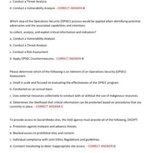 SFPC EXAM 2025 WITH 150 ACTUAL EXAM QUESTIONS AND CORRECT ANSWERS (VERIFIED ANSWERS) SECURITY FUNDAMENTALS PROFESSIONAL CERTIFICATION (SFPC) REAL EXAM (BRAND NEW!!) - Image 5