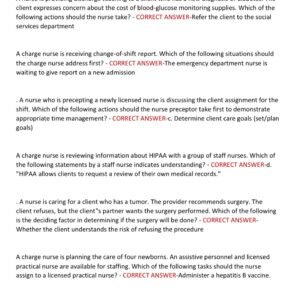 RN ATI LEADERSHIP PROCTORED EXAM 2025 80 QUESTIONS AND 100% CORRECT ANSWERS GRADED A+/ ATI RN LEADERSHIP PROCTORED EXAMS 2025 LATEST VERSIONS (NEWEST!!) - Image 5