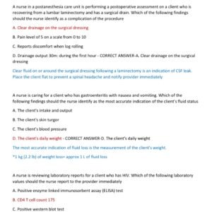 CAPSTONE MEDICAL SURGICAL ATI ASSESSMENT 1 ALL 100 QUESTIONS AND CORRECT WELL ELABORATED ANSWERS WITH RATIONALES/ ATI MED SURG CAPSTONE ASSESSMENT 1 REAL LATEST EXAMS 2025/2026 (BRAND NEW!!) - Image 3