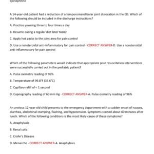 ENPC 6TH EDITION COURSE ACTUAL EXAM 150 QUESTIONS AND CORRECT VERIFIED ANSWERS GRADED A+ 2025-2026 MOST TESTED QUESTIONS COVERED (BRAND NEW!!) - Image 5