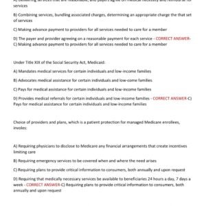 HFMA CSPR - CERTIFIED SPECIALIST PAYMENT REP (HFMA) 2025-2026 LATEST EXAM WITH 100 QUESTIONS AND CORRECT ANSWERS (100% CORRECT ANSWERS) CSPR CERTIFICATION EXAM ANSWERED (BRAND NEW!!) - Image 2