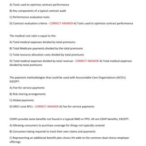 HFMA CSPR - CERTIFIED SPECIALIST PAYMENT REP (HFMA) 2025-2026 LATEST EXAM WITH 100 QUESTIONS AND CORRECT ANSWERS (100% CORRECT ANSWERS) CSPR CERTIFICATION EXAM ANSWERED (BRAND NEW!!) - Image 4