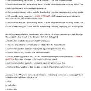 NUR 4590 FINAL EXAM RASMUSSEN PROFESSIONAL IDENTITY OF THE NURSE LEADER WITH 150 REAL EXAM QUESTIONS AND CORRECT ANSWERS / RASMUSSEN NUR 4590 FINAL EXAM LEADERSHIP - Image 3