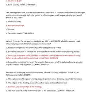 SFPC EXAM 2025-2026 WITH 150 ACTUAL EXAM QUESTIONS AND CORRECT ANSWERS (VERIFIED ANSWERS) SECURITY FUNDAMENTALS PROFESSIONAL CERTIFICATION (SFPC) REAL EXAM (BRAND NEW!!) - Image 2