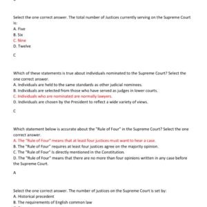 WGU C963 OA 2025 REVIEW | C963 AMERICAN POLITICS AND THE US CONSTITUTION OBJECTIVE ASSESSMENT PREP 2025 WITH 300 QUESTIONS AND CORRECT ANSWERS (BRAND NEW!) - Image 2