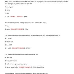 IRRSP Certification practice exam with 200 questions and CORRECT ANSWERs (100% CORRECT ANSWERs)/ Industrial Radiography Radiation Safety Personnel IRRSP EXAM latest 2025-2026 (brand new!) - Image 2