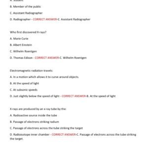 IRRSP Certification practice exam with 200 questions and CORRECT ANSWERs (100% CORRECT ANSWERs)/ Industrial Radiography Radiation Safety Personnel IRRSP EXAM latest 2025-2026 (brand new!) - Image 4