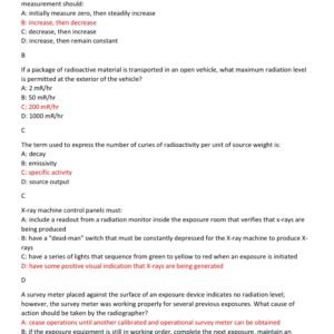 ASNT IRRSP Certification practice exam with 100 questions and correct answers (100% correct answers)/ Industrial Radiography Radiation Safety Personnel IRRSP EXAM latest 2025 (brand new!) - Image 4