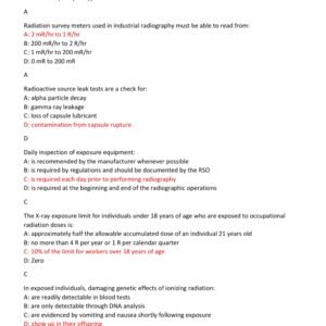ASNT IRRSP Certification practice exam with 100 questions and correct answers (100% correct answers)/ Industrial Radiography Radiation Safety Personnel IRRSP EXAM latest 2025 (brand new!) - Image 3