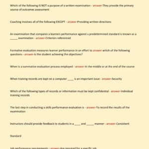 FIRE INSTRUCTOR 1 FINAL EXAM, PRACTICE EXAM AND STUDY GUIDE NEWEST 2025-2026 ACTUAL EXAM 500 QUESTIONS AND CORRECT DETAILED ANSWERS WITH RATIONALES (VERIFIED ANSWERS) |ALREADY GRADED A+ - Image 3