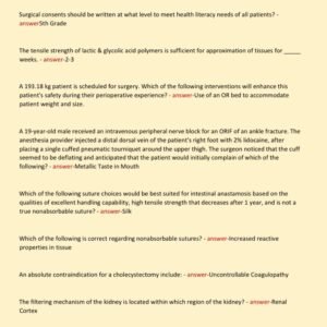 RNFA FINAL EXAM, PRACTICE EXAM AND STUDY GUIDE NEWEST 2025-2026 ACTUAL EXAM 300 QUESTIONS AND CORRECT DETAILED ANSWERS (VERIFIED ASNWERS) |ALREADY GRADED A+ - Image 3